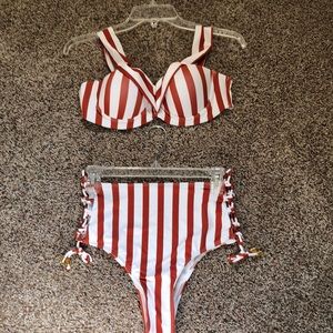 Cupshe striped bikini